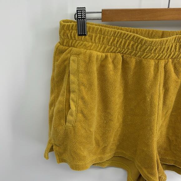 Aerie Offline Burst A Move Terry clothe elastic waist pull on shorts sz L - Picture 2 of 7